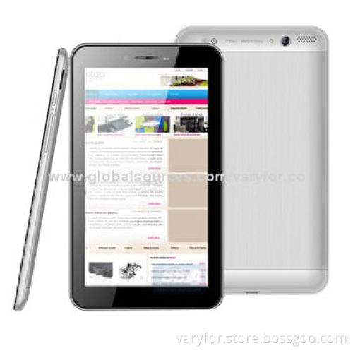 MTK6572 Hot Selling Dual Core 3G 7" Tablet PC, 1.2 GHz with GPS and Dual Sim Card SlotNew